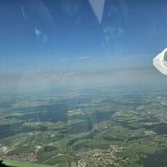 Flugwegposition um 10:56:47: Aufgenommen in der Nähe von Landkreis Tuttlingen, Deutschland in 2196 Meter